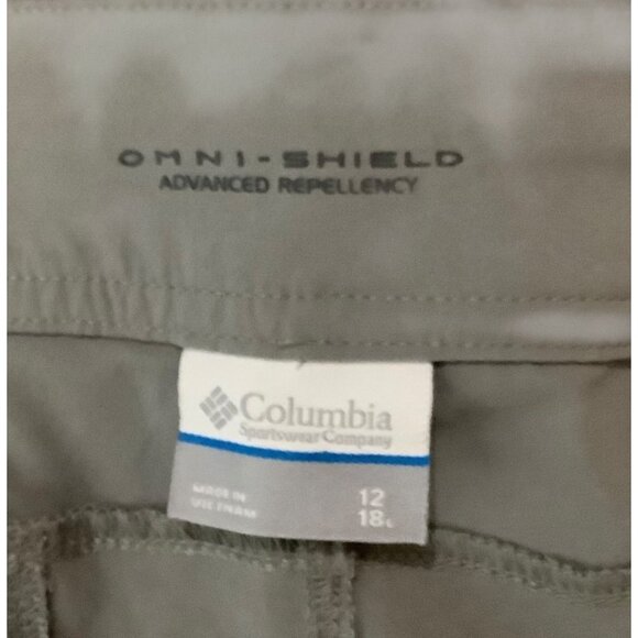 Columbia Women XL Omni-Shield Capri Pants Advanced Water Repellent Lightweight - Picture 3 of 10